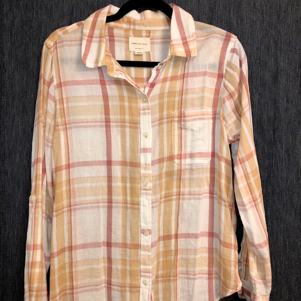 American Eagle Flannel - Boyfriend Fit